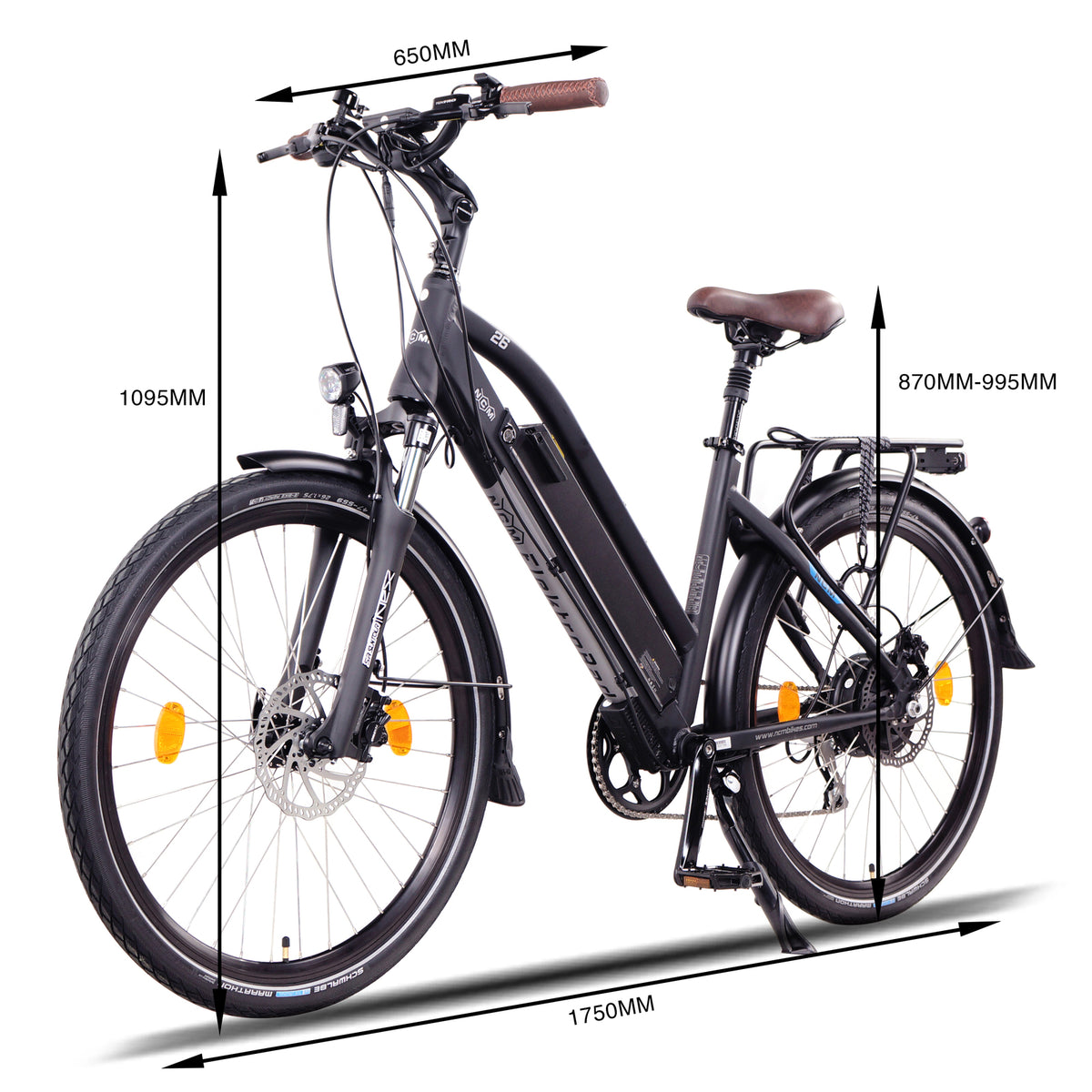 NCM Milano Plus Trekking E-Bike, City-Bike, 250W, 48V 16Ah 768Wh Battery