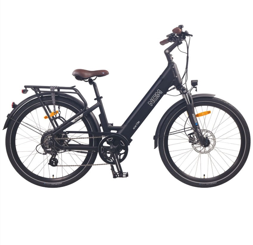 NCM T3S Step-Thru Trekking E-Bike, 250W, 48V 12Ah 576Wh Battery, Hydraulic Brake