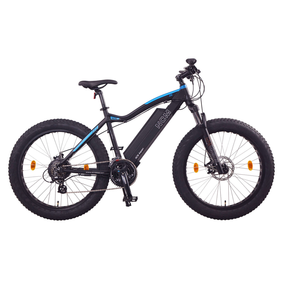 NCM Aspen Fat Electric Bike, E-MTB, E-Bike, 250W, 48V 13Ah 624Wh Battery