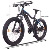 NCM Aspen Fat Electric Bike, E-MTB, E-Bike, 250W, 48V 13Ah 624Wh Battery