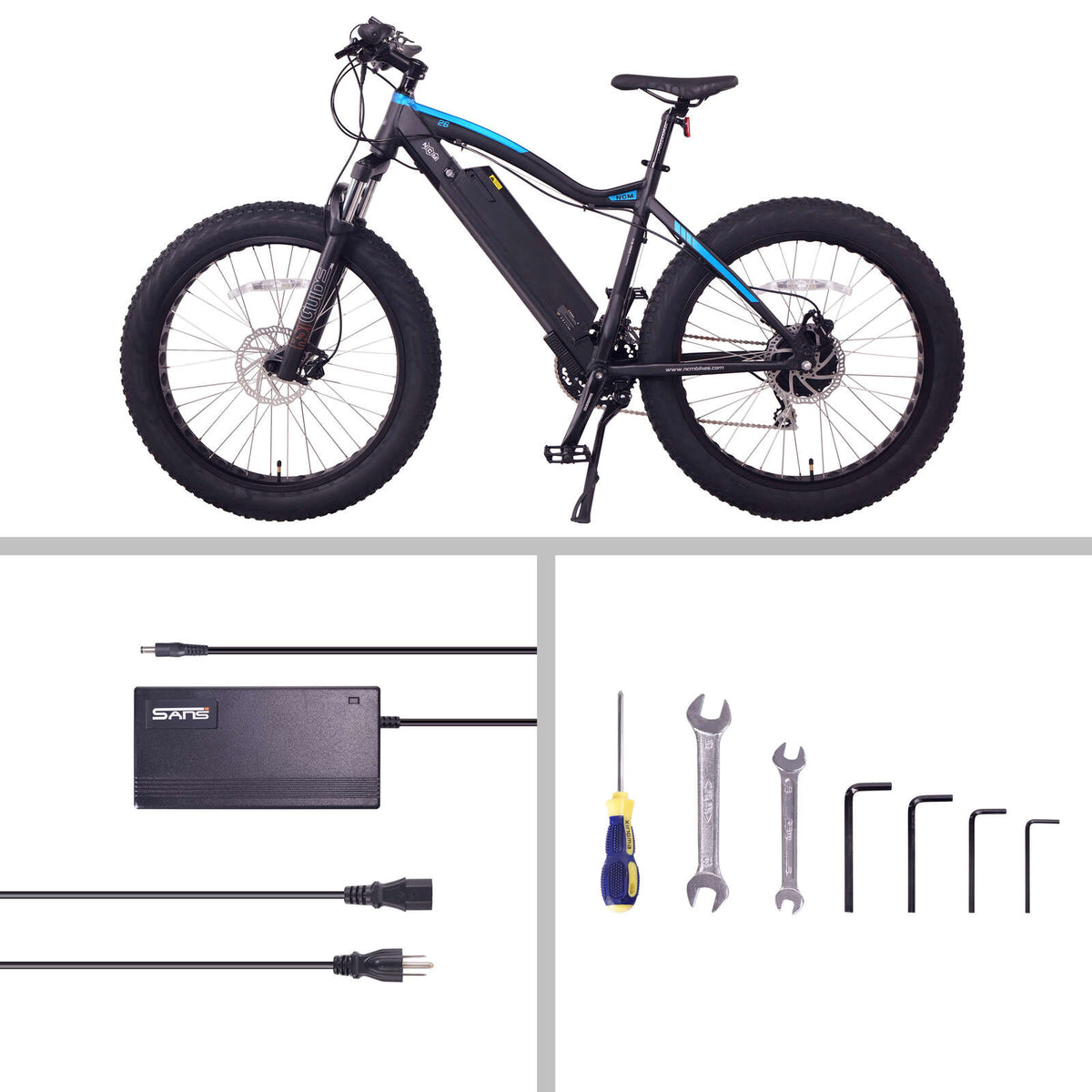 NCM Aspen Fat Electric Bike, E-MTB, E-Bike, 250W, 48V 13Ah 624Wh Battery