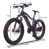 NCM Aspen Plus Fat Electric Bike, E-Bike, 48V 16Ah 250W, E-MTB 768Wh Battery