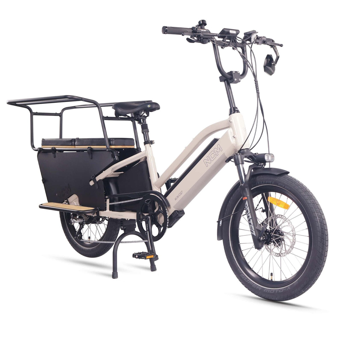 NCM CG7 Step Thru Cargo E-Bike, 250W, 48V 19Ah 912Wh Battery, Hydraulic Brakes
