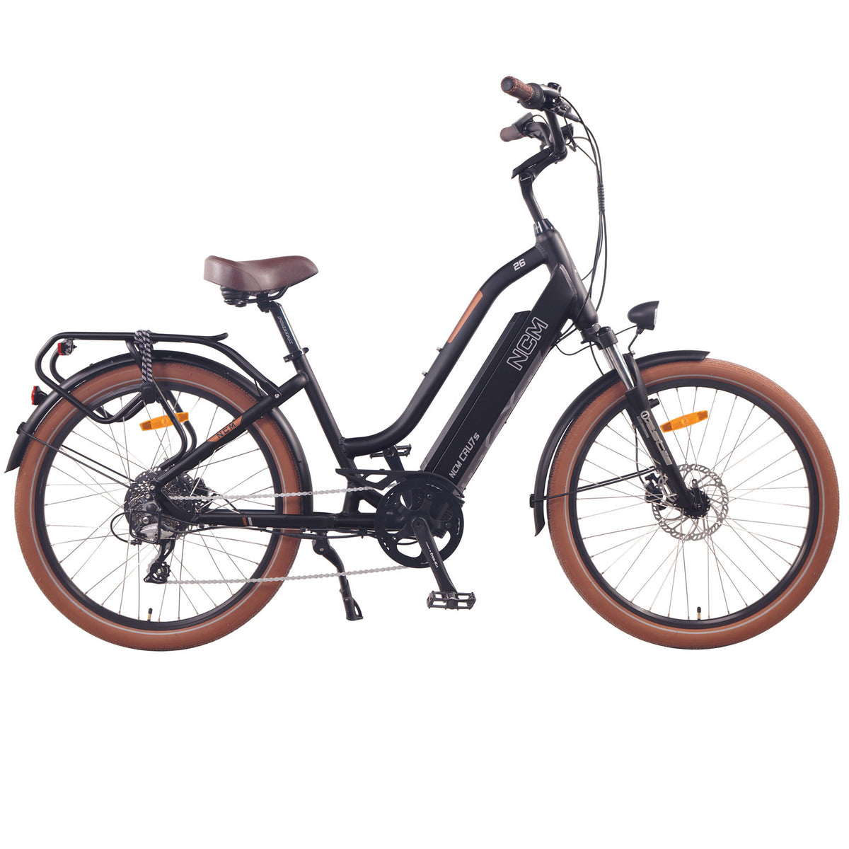 NCM Cru7s Step Thru Cruiser Electric Bike, 250W, 48V 19Ah 912Wh Battery