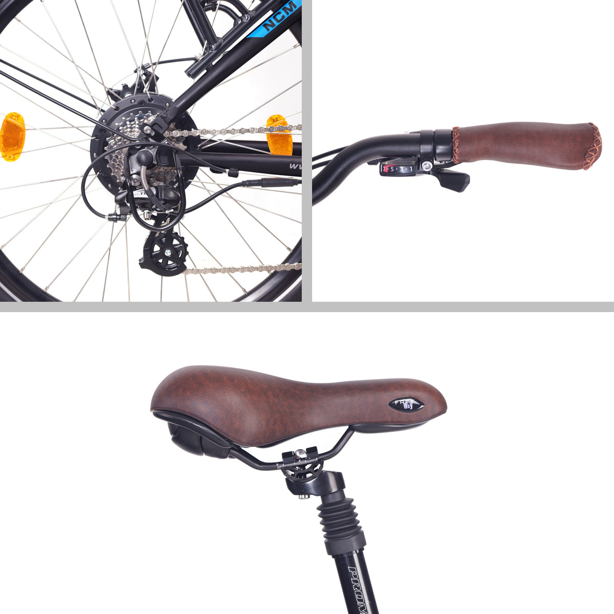 NCM T3S Step-Thru Trekking E-Bike, City-Bike, 250W, 48V 12Ah 576Wh Battery