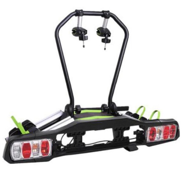 STOWAWAY Car Rack Bike Carrier - Tow Ball Mount, 2 Bikes, Folding Design