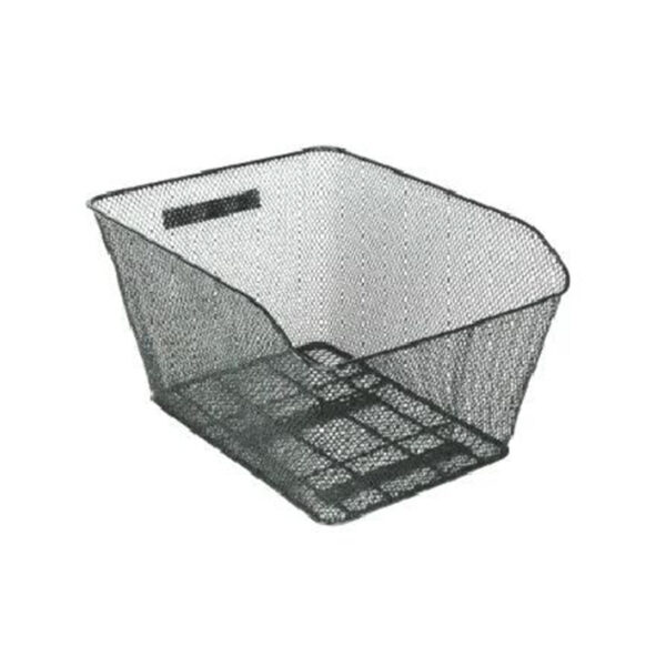 BASKET - Rear, Fixed with Fittings, Black, 41cm x 33cm x 25cm