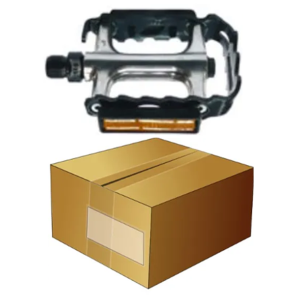 PEDALS 9/16" Sealed Bearings, Alloy, SILVER/BLACK