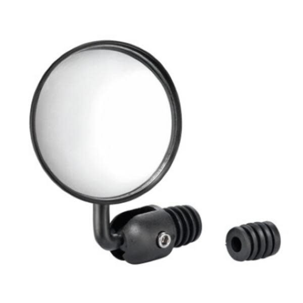 COLOURY Mirror - 2.5 inch Round - 360? Angle Adjustable, Dual Plugs 17.8 / 19.0mm