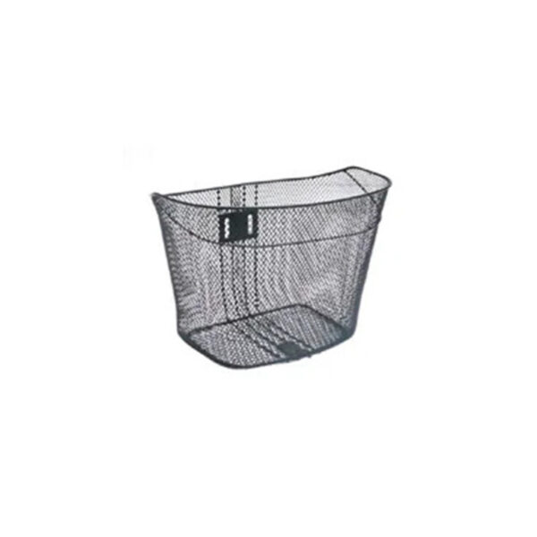 BASKET - Front Mesh, Fixed Fittings, L 34cm x W 25cm x H 25cm, Black