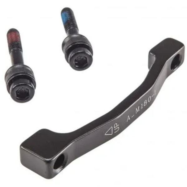 Adaptor post mount, Front Mod.A-11 compatible with post mount fork 160mm to 180mm rotor, with mount bolts, Quality Tektro part
