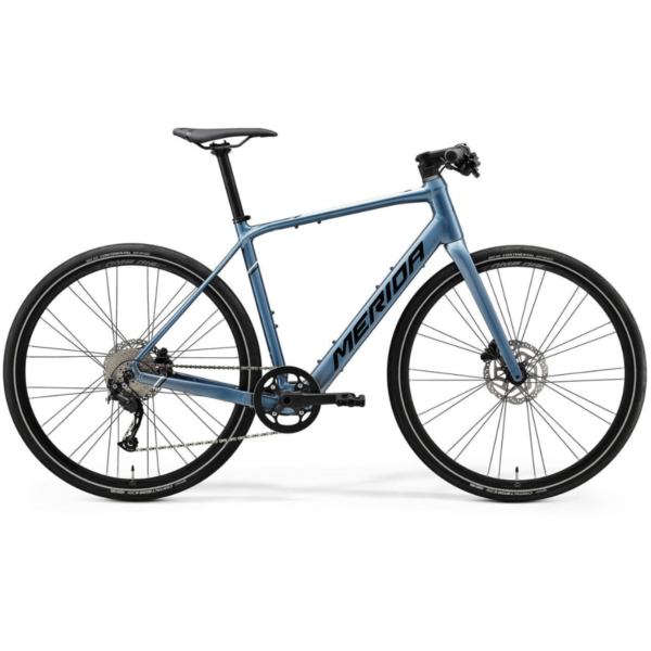 Merida eSpeeder 200 Electric Flat Bar Road Bike Steel Blue/Silver/Black (2021)