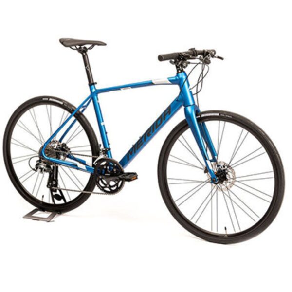 Merida Speeder 300 Flat Bar Road Bike Silk Blue/Dark Silver (2021)