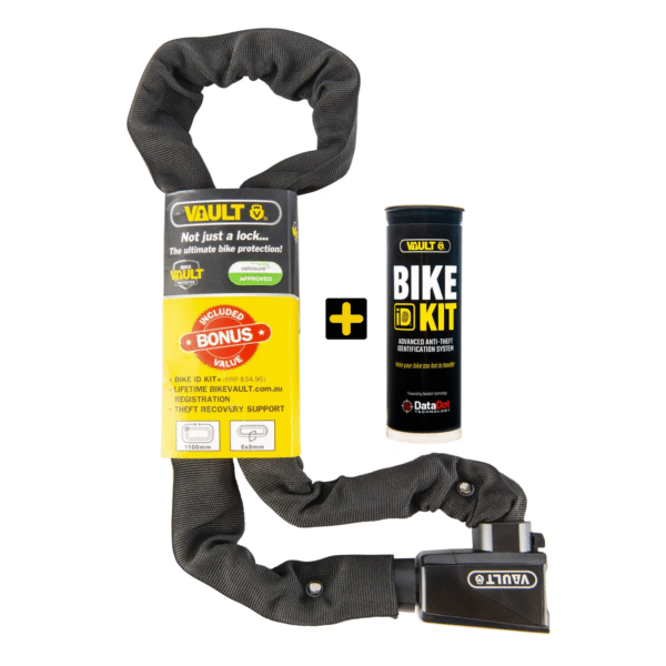 Bicycle lock Chain Vault ET555XL + Bike ID Kit